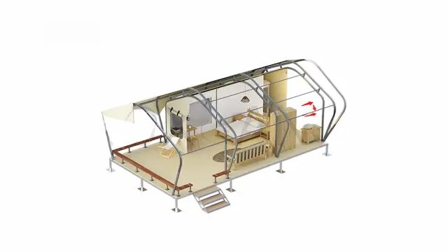 glamping tent design details